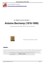 Antoine Bechamp (1816-1908) - AMESSIÂ® Amessi.Org