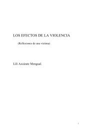 LOS EFECTOS DE LA VIOLENCIA - Acoso moral