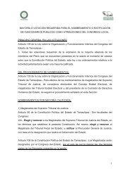 mayorÃ­a o votaciÃ³n requerida para el nombramiento o ratificaciÃ³n de ...