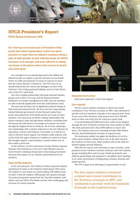 2008 NTCA Yearbook - Northern Territory Cattlemen's Association
