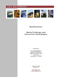Waste-to-Energy and Conversion Technologies - SCS Engineers