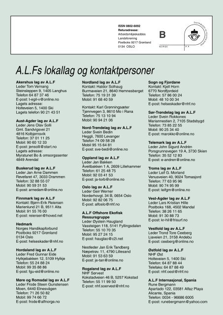 Syndrom nr 4 - 2008.indd - Arbeidsmiljøskaddes landsforening