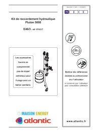 Kit de raccordement hydraulique Pluton 5000 E46/3 - rÃ©f. 074317