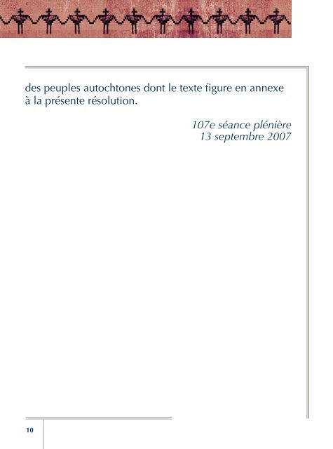 DÃ©claration des Nations Unies sur les droits des peuples autochtones