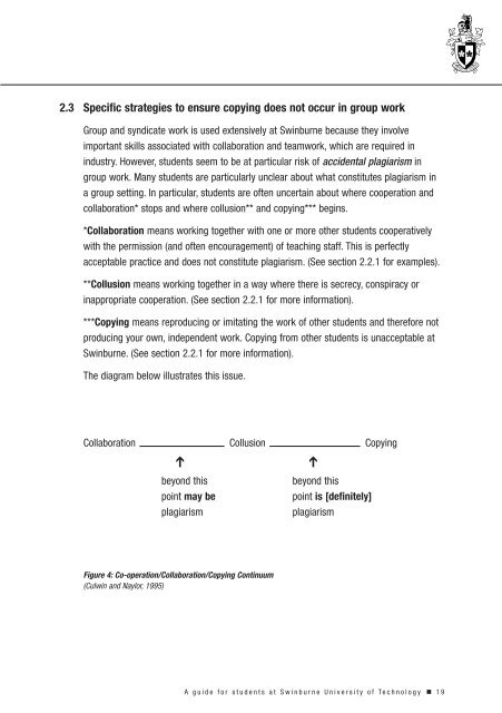 Plagiarism Guide - Swinburne University of Technology