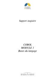 Cobol - MODULE 1 - Bases du langage - resoo.org