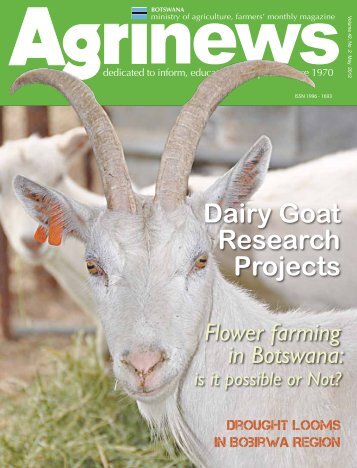 Dairy Goat Research Projects - Ministry of Agriculture