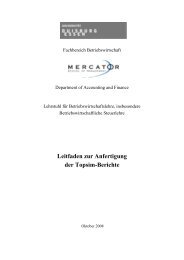 Leitfaden zur Anfertigung der Topsim-Berichte - Mercator School of ...