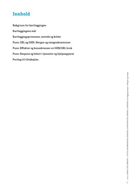 GHB/GBL kartleggingsrapport 2010 - KoRus Bergen