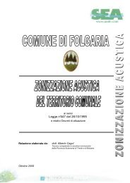 Zonizzazione Acustica Comune di FOLGARIA agg 2008