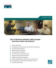 Cisco 2100 Series Wireless LAN Controller - AACP