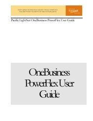 PowerFlex NGN User Guide - Wavecom Solutions