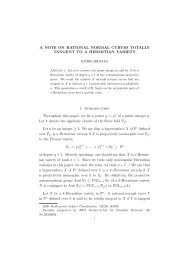 A NOTE ON RATIONAL NORMAL CURVES TOTALLY TANGENT ...