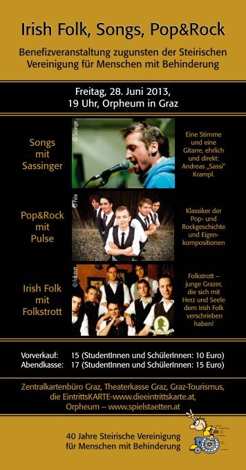 Irish Folk, Songs, Pop&Rock - beim Dachverband der Steirischen ...