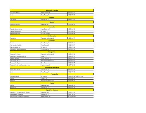 Listado Empresas OrduÃ±a Actualizado 6 Mayo 2010