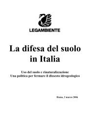 La difesa del suolo in Italia - Dipartimento della Protezione Civile