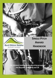 Single Pitch Award Handbook - Mountaineering Ireland