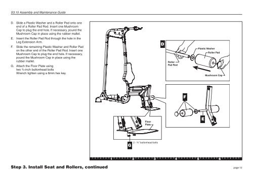 S3.15 Strength System Base Owner's Manual - Precor