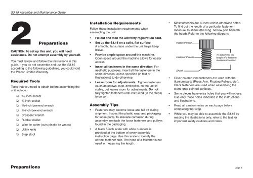 S3.15 Strength System Base Owner's Manual - Precor