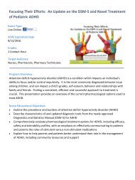 Pediatric ADHD PDF Handout - FreeCE