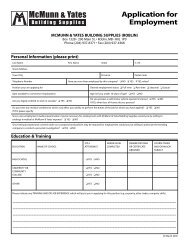 Roblin Store Job Application Form - McMunn and Yates Building ...