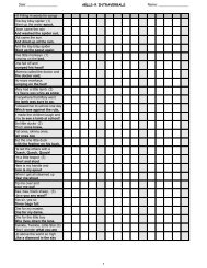 ABLLS-R INTRAVERBALS Name - Tracking Sheets