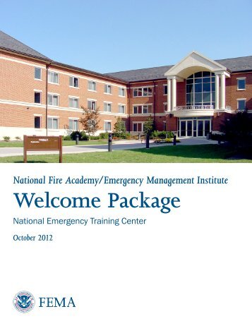 NETC Welcome Package - US Fire Administration - Federal ...