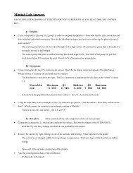 Minitab Lab Answers