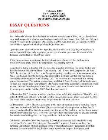 February 2012 ny bar exam essays