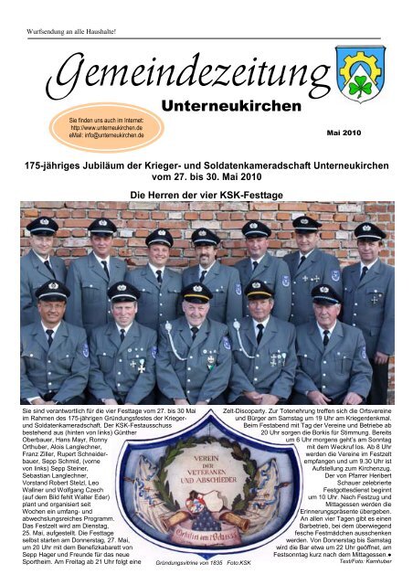 A - Z Gewerbebetriebe in Unterneukirchen - Gemeinde ...