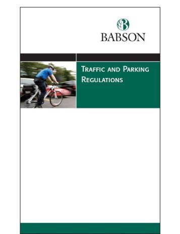 Traffic and Parking Regulations .pdf - Babson College