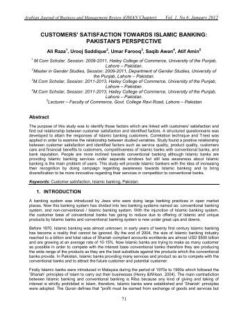customer satisfaction in islamic banking Customer satisfaction, in the banking industry from the study tried to know about the awareness and satisfaction of the islamic banking customers towards the islamic. customer satisfaction in islamic banking Customer satisfaction, in the banking industry from the study tried to know about the awareness and satisfaction of the islamic banking customers towards the islamic.