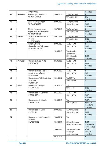 self evaluation report - Universitatea de ÅžtiinÅ£e Agricole ÅŸi MedicinÄƒ ...