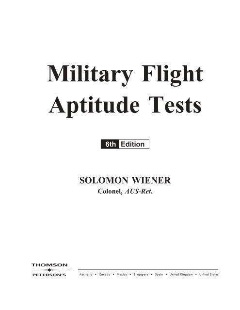 Military Flight Aptitude Tests - USAREC - U.S. Army