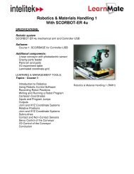 Robotics & Materials Handling 1 With SCORBOT-ER 4u - Intelitek