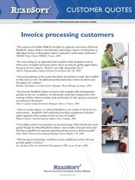 CUSTOMER QUOTES Invoice processing customers