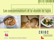 Les consommateurs et la viande de lapin - FACW
