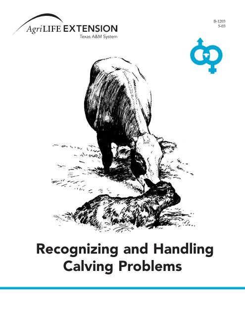 Recognizing and Handling Calving Problems - Department of ...