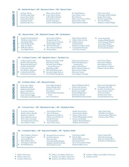 2012 Graduation Program - United States Air Force Academy