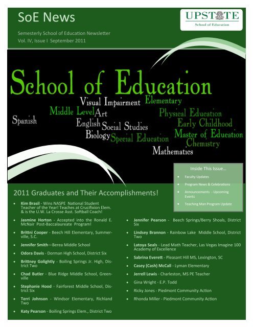 Soe News University Of South Carolina Upstate