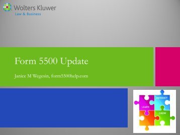 Form 5500 Update - ftwilliam.com