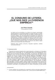 el consumo de loterÃ­a: Â¿quÃ© nos dice la evidencia empÃ­rica?