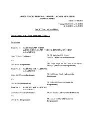 1 ARMED FORCES TRIBUNAL, PRINCIPAL BENCH, NEW DELHI ...