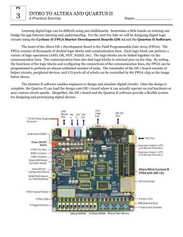 INTRO TO ALTERA AND QUARTUS II