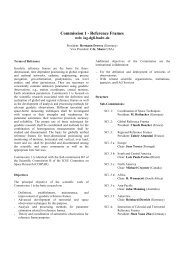 Commission 1 - Reference Frames