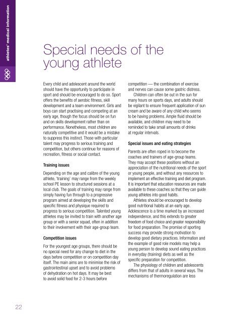 Nutrition for Athletes - Commonwealth Games Federation