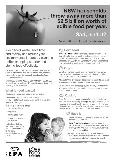 A4 Brochure (print) - Love Food Hate Waste