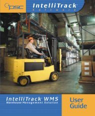 IntelliTrack WMS User's Guide