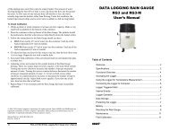 Data Logging Rain Gauge RG3 and RG3-M