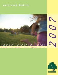 summer program guide - Cary Park District